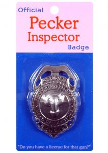 Pecker Inspector Badge