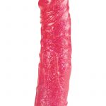 Hot Pinks Devil Dick Jelly Realistic Vibrator Glitter Pink  8.5 Inch