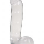 Jelly Jewels Cock And Balls With Suction Cup 8 Inch Diamond