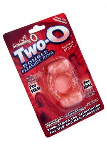 Two O Double Pleasure Ring Silicone Cock Ring Flesh