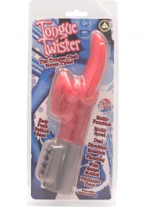 TONGUE TWISTER VIBRATOR PINK WATERPROOF