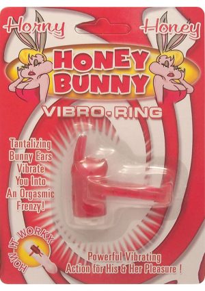 Horny Honey Bunny Vibro Cock Ring Magenta