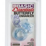 Basic Essentials Butterfly Enhancer With Removable Stimulator Pink