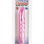 Basic Essentials Slim Softee Vibe With Removable G Sleeve Waterproof 5.5 Inch Pink