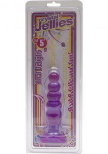 Crystal Jellies Anal Delight Sil A Gel 5 Inch Purple