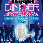 Tongue Dinger Night Stroker Vibrating Silicone Tongue Ring Glow In The Dark