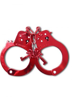 Fetish Fantasy Anodized Cuffs Red