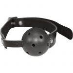 Sex And Mischief Breathable Ball Gag 2 Inch Black