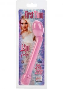 First Time G Spot Tulip Vibe Waterproof 6.75 Inch Pink