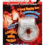 Macho Crystal Collection Vibrating Cockring Clear