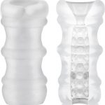 Mood Pleaser Massage Beads Masturbator White 4.6 inches