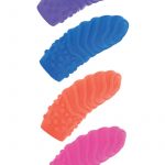 Posh Silicone Finger Swirls Finger Massagers Assorted Colors 4 Per Pack