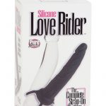 Silicone Love Rider Dual Penetrator Strap On System Black