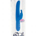 Bounding Bunny Dual Motor Silicone Vibrator Waterproof Blue