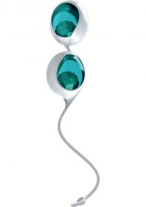 Ovo L1 Silicone Love Balls Waterproof White And Light Blue