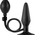 Colt Large Pumper Plug Silicone Inflatable Butt Plug Black