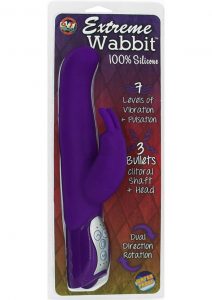 Extreme Wabbit Silicone Rabbit Vibrator Waterproof Lavender