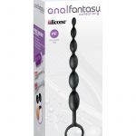 Anal Fantasy Collection Silicone First Time Fun Beads 8.25 Inch Black