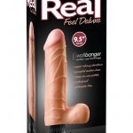 Real Feel Deluxe No 09 Wallbanger Vibrating Dildo Waterproof Flesh 9.5 Inch