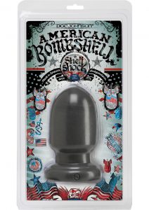 American Bombshell Shellshock Anal Plug Grey 6 Inch Long 9.11 Inch Girth