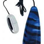 Primal Instinct Wired Remote Control Bullet Tiger Print Blue