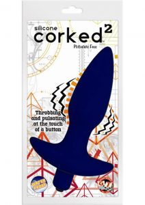 Corked 02 Silicone Anal Plug Waterproof Blue Medium