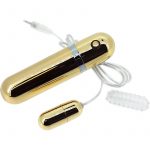 Ahh Vibe Bullet Of Love Wired Remote Control Bullet Gold