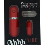 Ahh Vibe Bullet Of Love Wired Remote Control Bullet Red