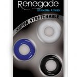 Renegade Stamina Rings Assorted Colors 3 Cock Rings Per Pack