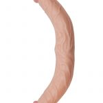 All American Whopper Curved Double Dong Waterproof Flesh 13 Inch