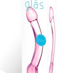 Glas Double Trouble Purple Dildo