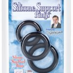 Dr.Kaplan Silicone Support Rings Black 3 Sizes Per Pack