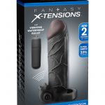 Fantasy Xtensions Vibrating Real Feel 2 Inch Extension Sleeve Black 6.5 Inch