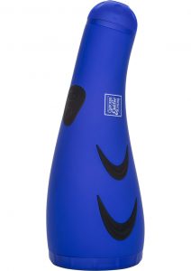 Apollo Hydro Power Stroker Silicone Masturbator Waterproof Blue 9.25 Inch