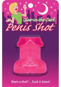 Glow In The Dark Penis Shot Glass Pink