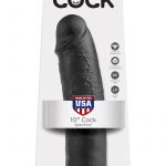 King Cock Realistic Dildo Black 10 Inch