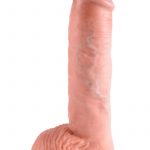 King Cock Realistic Dildo With Balls Flesh 10 Inch
