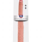 King Cock Tapered Double Dildo Flesh 16 Inch