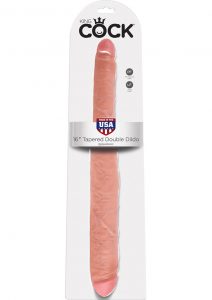 King Cock Tapered Double Dildo Flesh 16 Inch