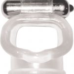 Wet Dreams Vibrating Super Stud Sling Silicone Cockring Waterproof Clear