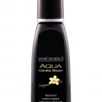 Wicked Aqua Water Based Flavored Lubricant Vanilla Bean 2 Ounce