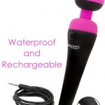 Palm Power Recharge Massager Silicone Body Wand Fuschia