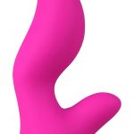 Palm Embrace Silicone Massager Head With Clit Stimulator Pink