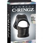 Fantasy C Ringz Rock Hard Ring and Ball Scretcher Silicone Cockring Black