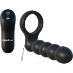 Fantasy C Ringz Remote Control Silicone Double Penetrator Cockring Waterproof Black