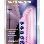 M For Men Sexy Snatch Jelly Pussy Beaded Stroker Pink 5.5 Inch