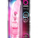 B Yours Vibe 02 Realistic Jelly Vibrator Waterproof Pink 9 Inch