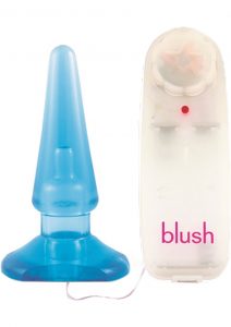 B Yours Basic Anal Pleasure Vibrating Anal Plug Waterproof 4.5 Inch Blue