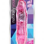 Naturally Yours Wild Ride Jelly Realistic Vibrator Waterproof Pink 9 Inch