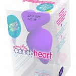 Play With Me Naughty Candy Hearts Silicone Anal Plug Purple 3.5 Inch